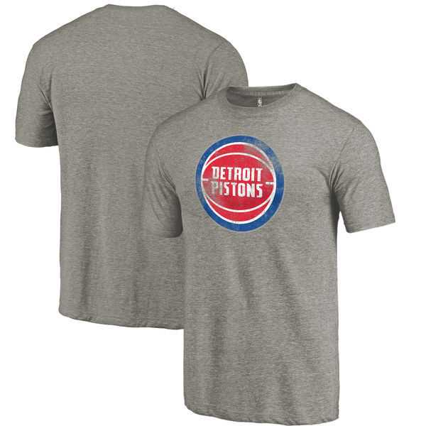 Men's Detroit Pistons Distressed Team Logo Gray T-Shirt FengYun,We sell and wholesale Men's Detroit Pistons Distressed Team Logo Gray T-Shirt FengYun on line form chian!